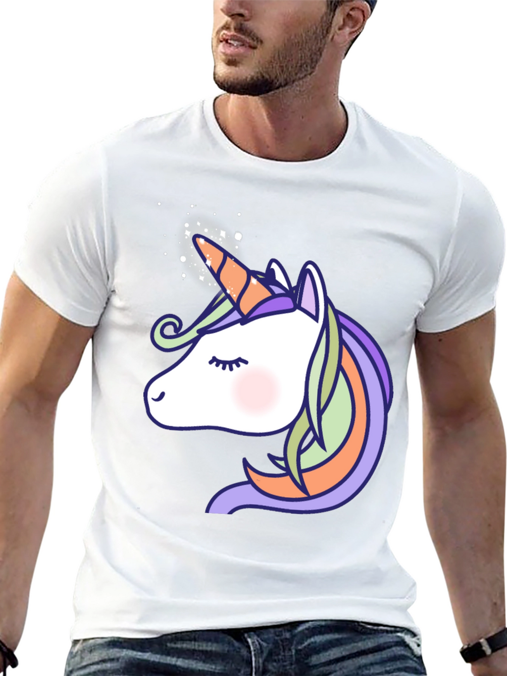 Unicorn Graphic Print T-Shirt