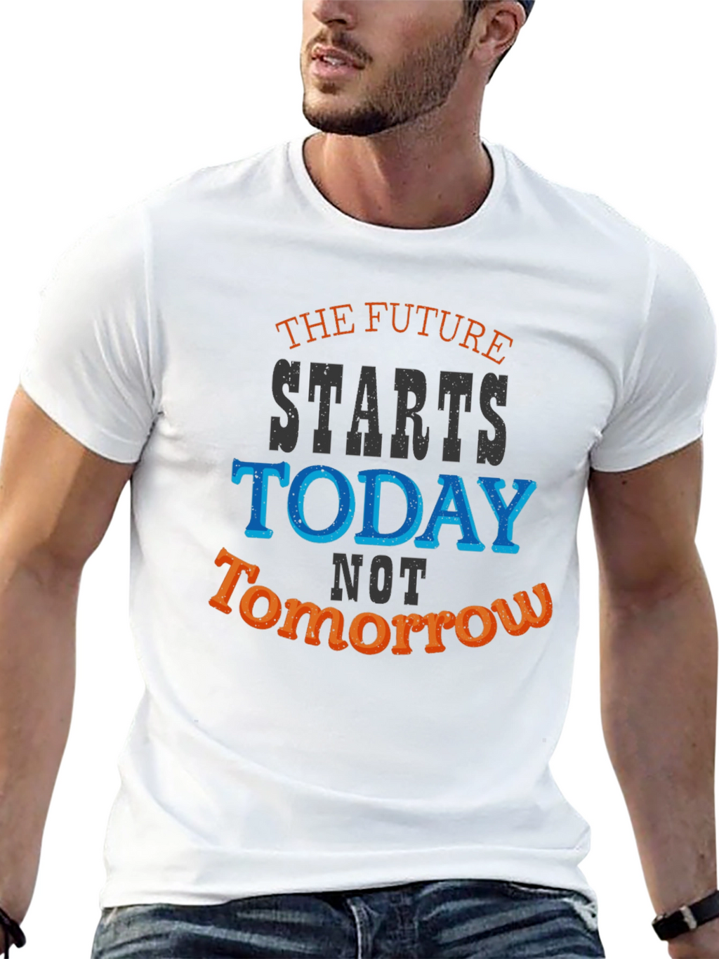 The Future Starts Today Graphic Tee - Motivational T-Shirt