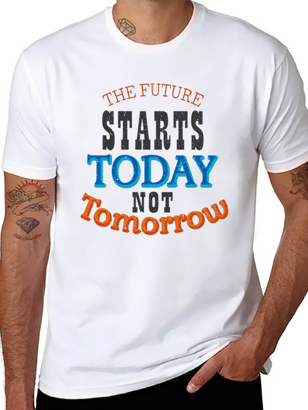 The Future Starts Today Graphic Tee - Motivational T-Shirt