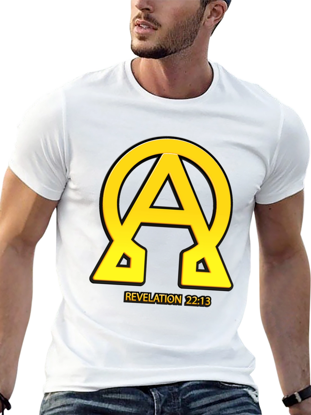 Alpha Omega Revelation 22:13 Graphic Tee