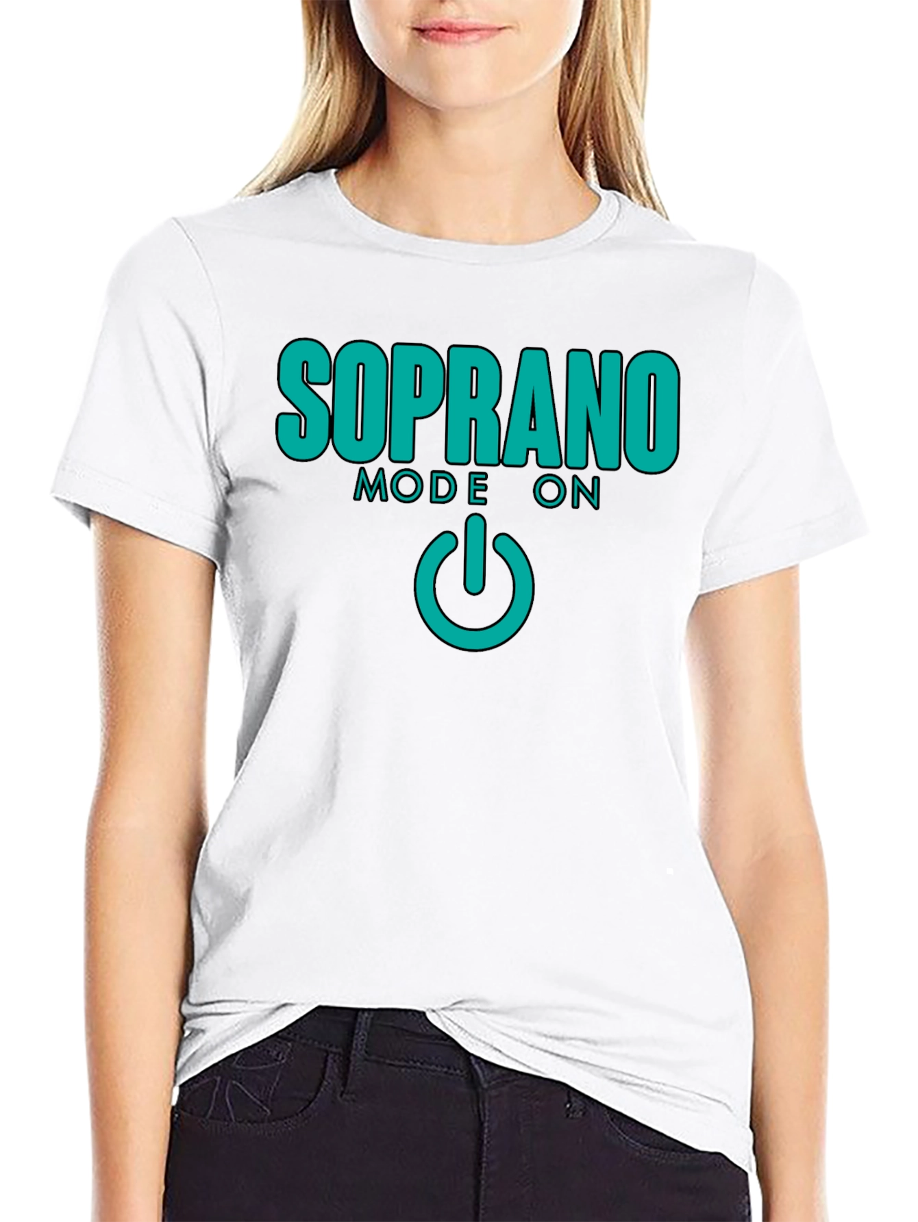 Soprano Mode On Black T-Shirt