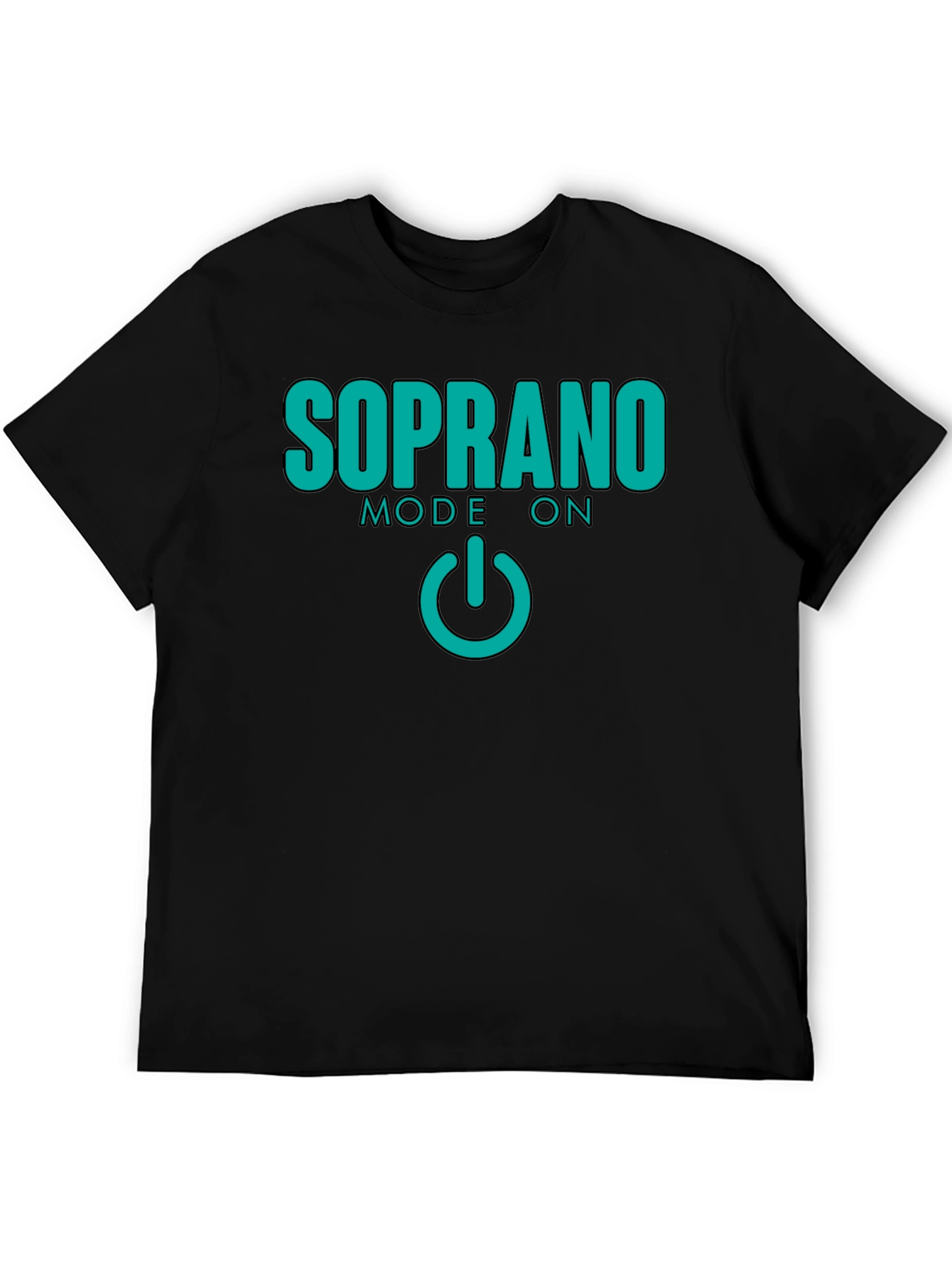 Soprano Mode On Black T-Shirt