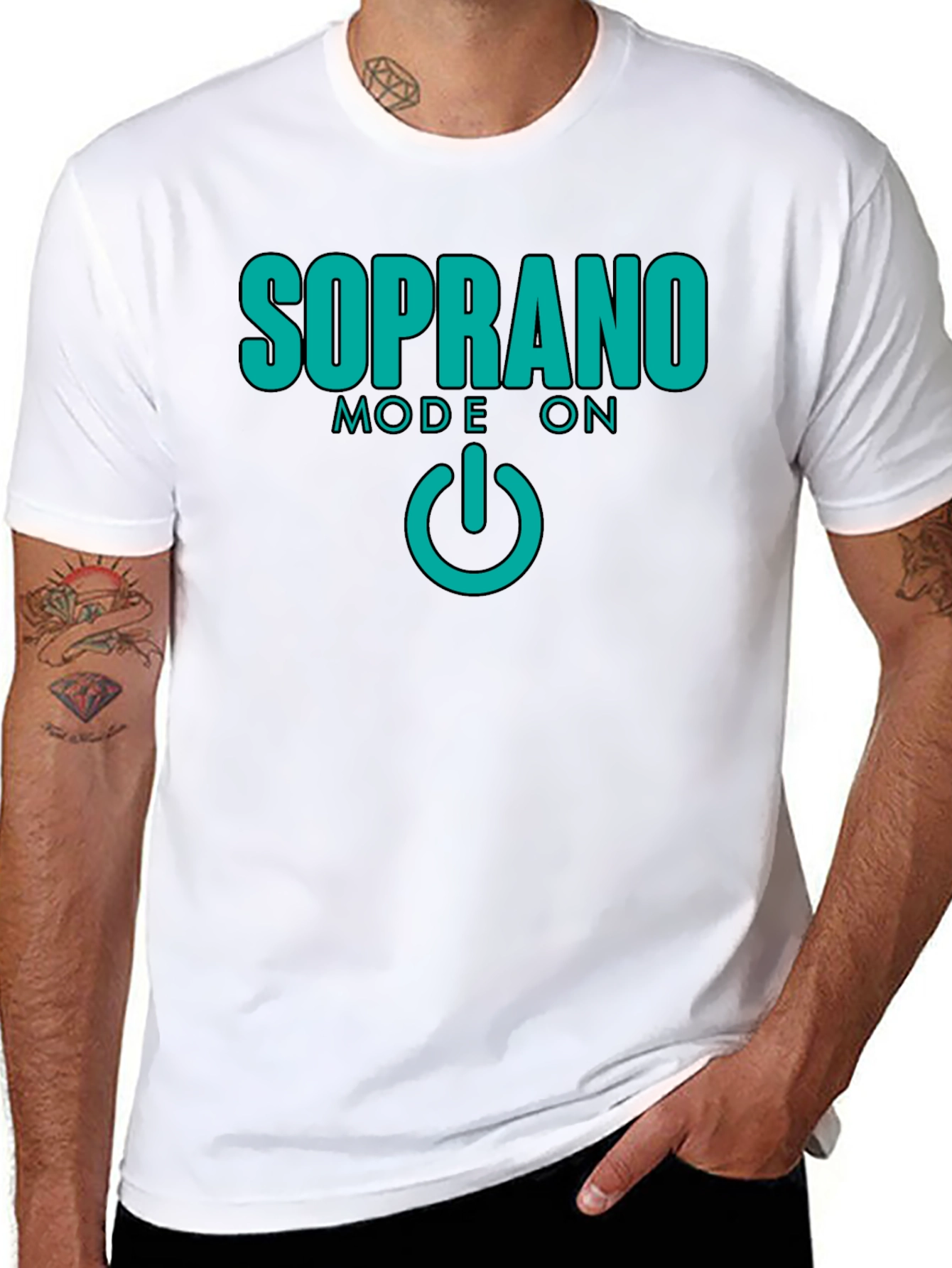 Soprano Mode On Black T-Shirt