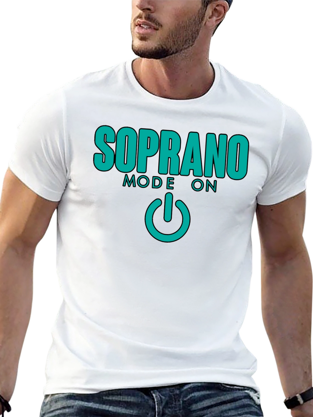Soprano Mode On Black T-Shirt