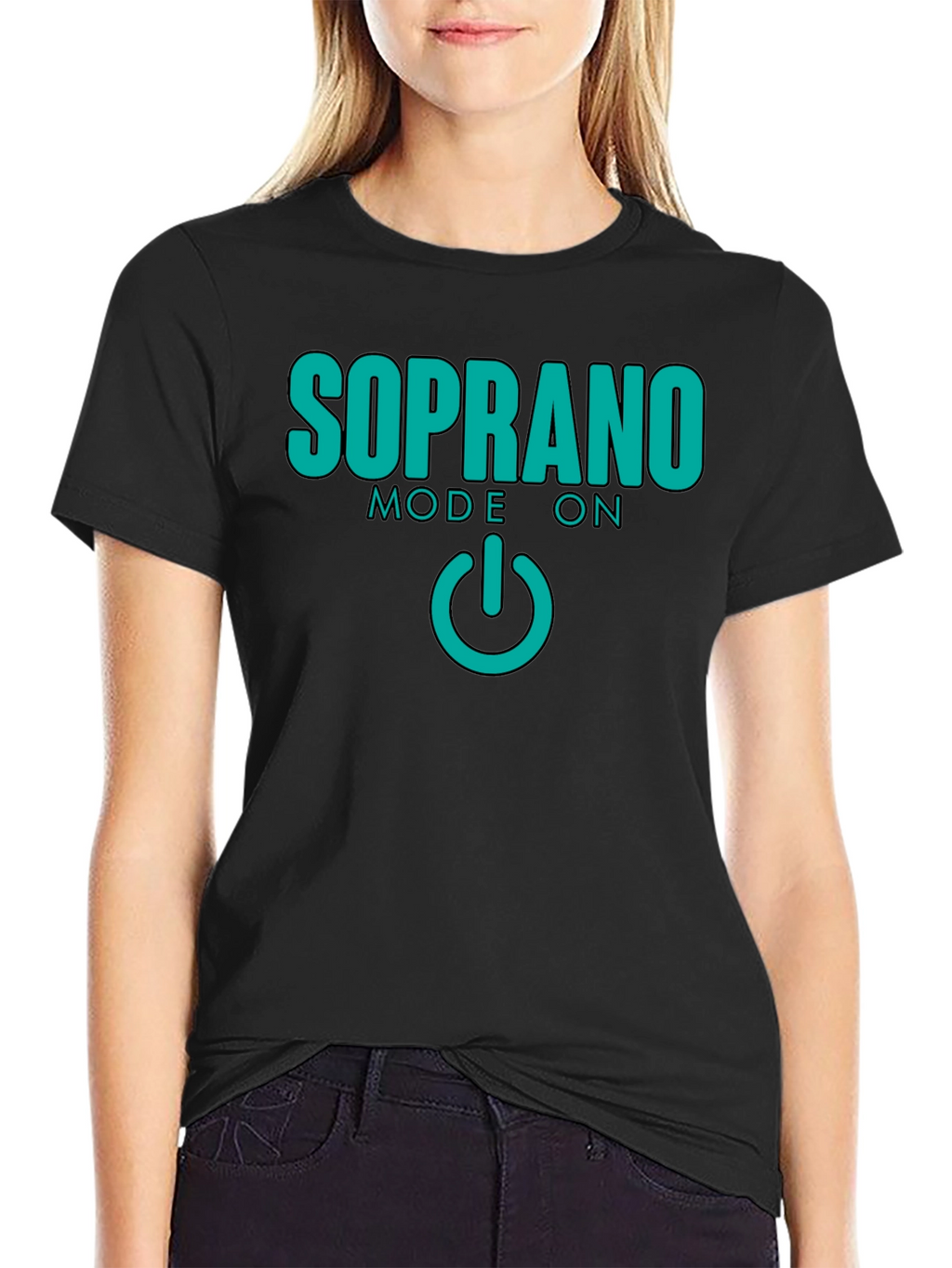 Soprano Mode On Black T-Shirt