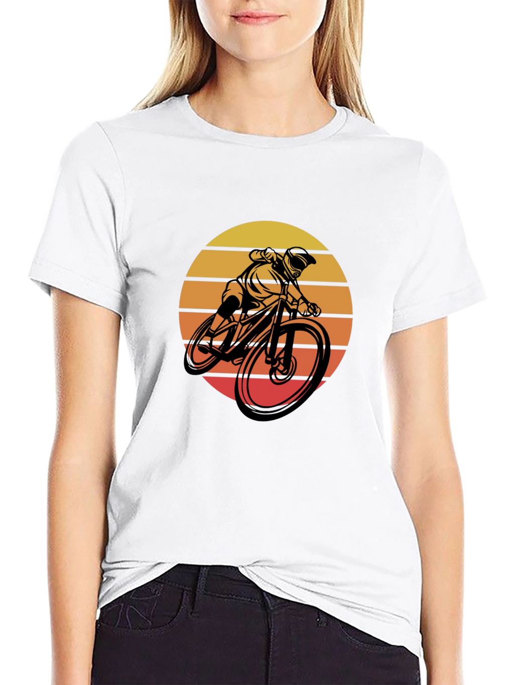 Mountain Bike Sunset Graphic Tee - Ride in Style!