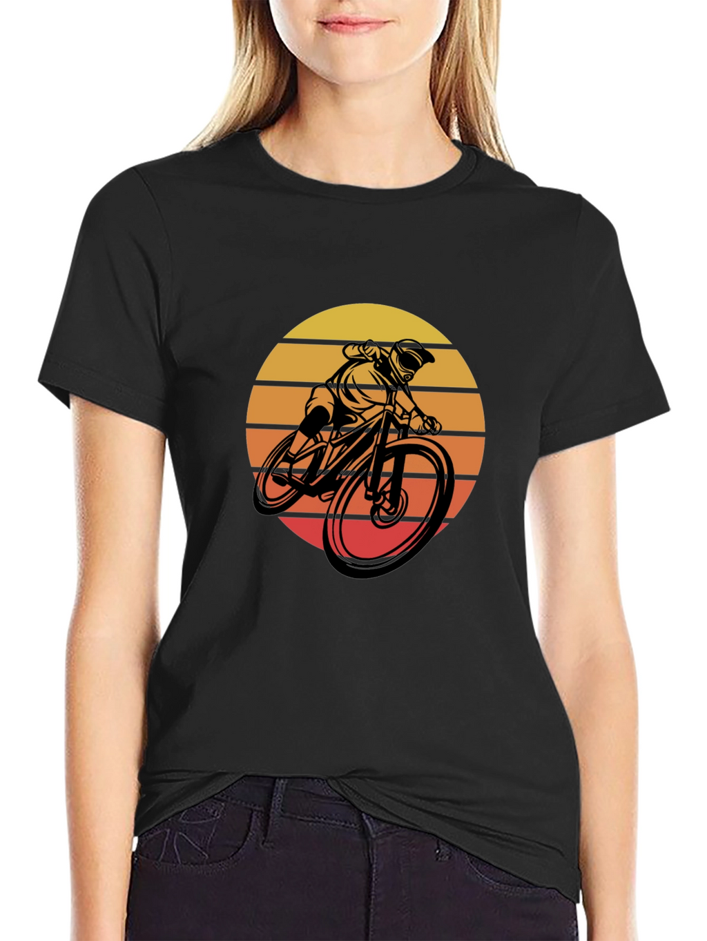 Mountain Bike Sunset Graphic Tee - Ride in Style!