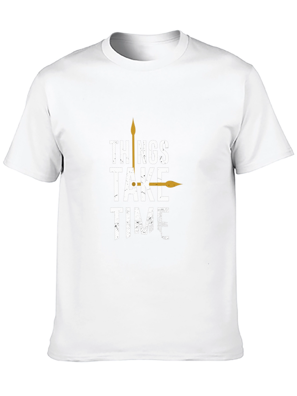 Things Take Time Graphic Tee - Mens Black T-Shirt