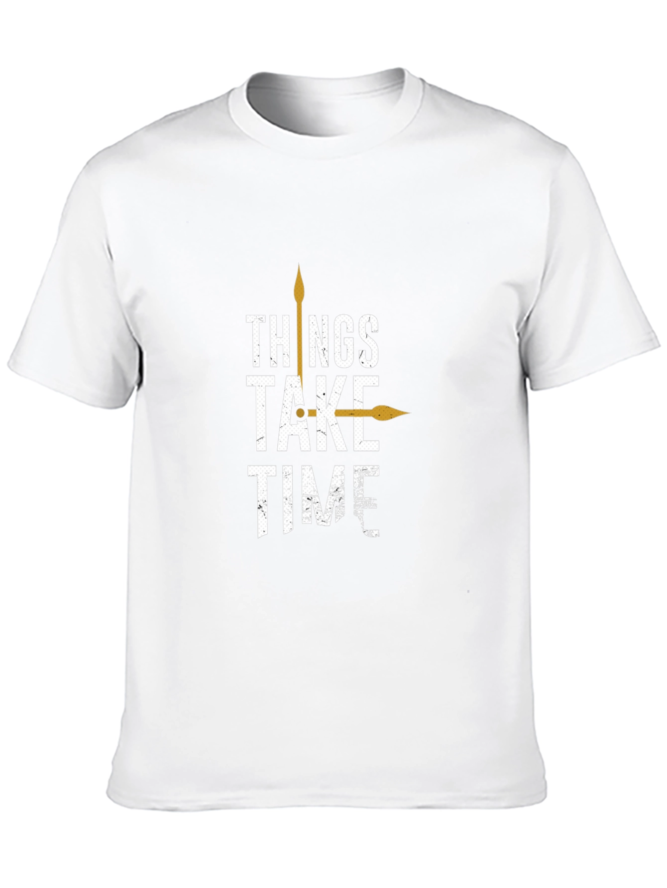 Things Take Time Graphic Tee - Mens Black T-Shirt