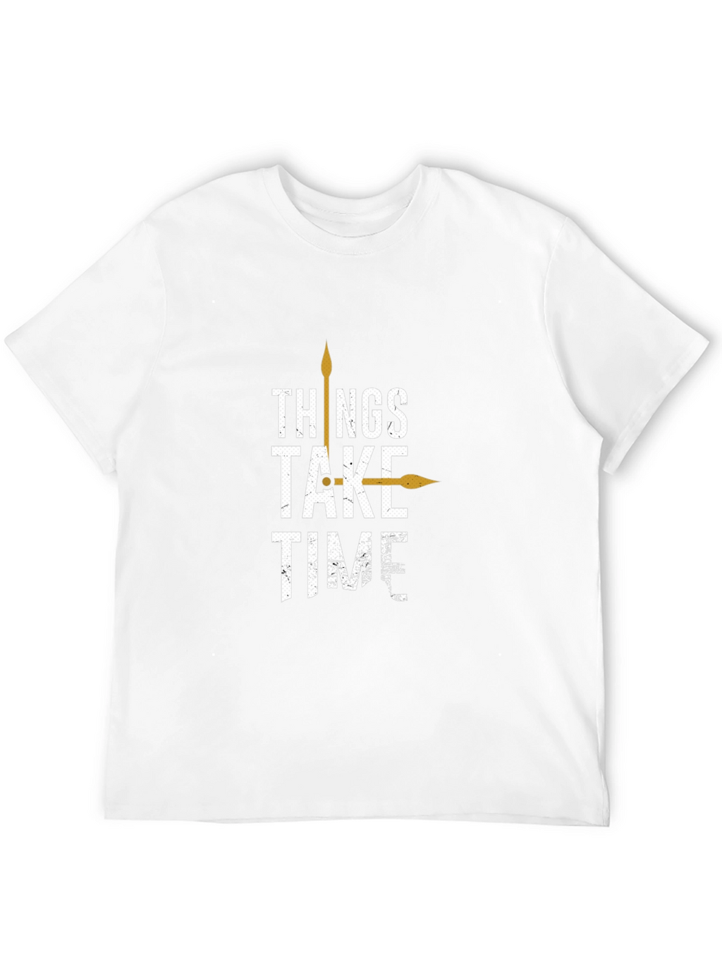 Things Take Time Graphic Tee - Mens Black T-Shirt