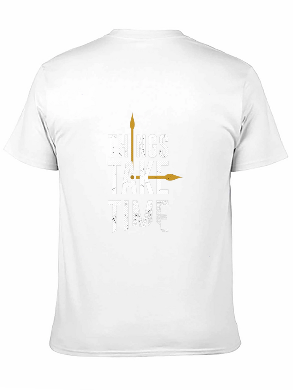 Things Take Time Graphic Tee - Mens Black T-Shirt