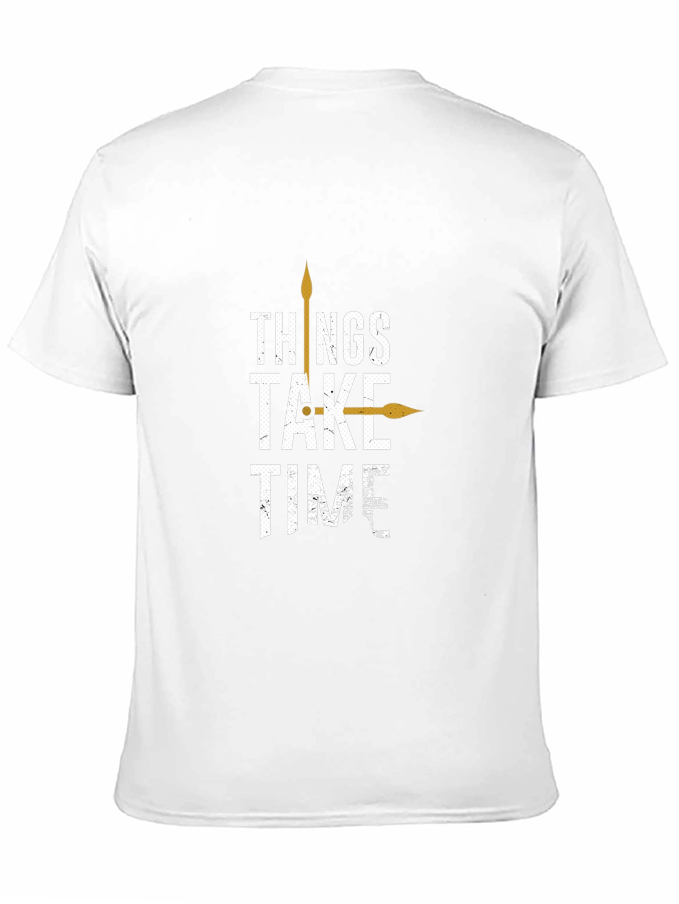 Things Take Time Graphic Tee - Mens Black T-Shirt