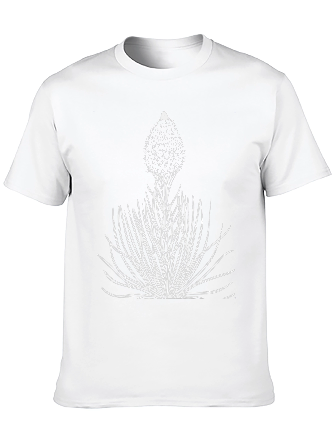 Unique Botanical Graphic Tee - Black