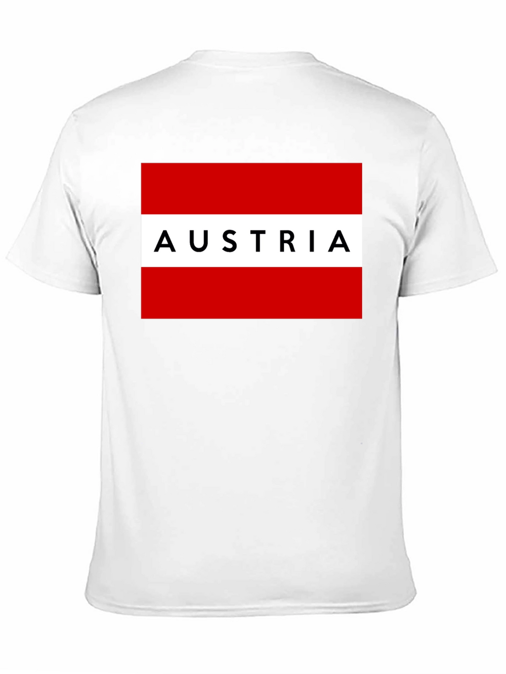 Austria Flag Graphic Tee - Black Unisex T-Shirt