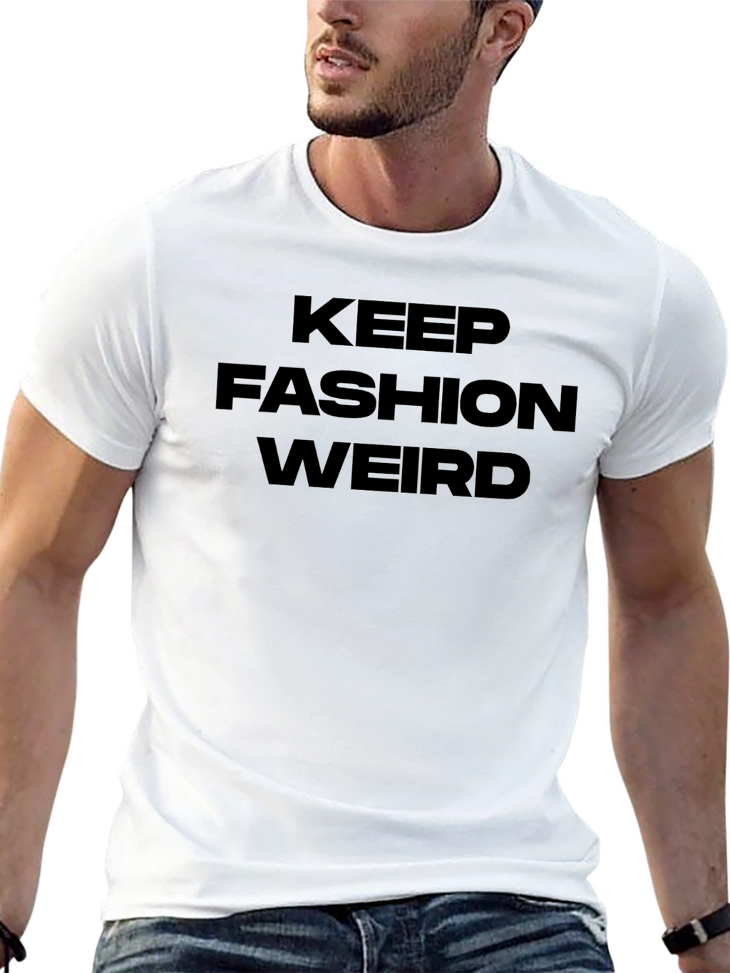 Keep Fashion Weird Black Graphic Tee