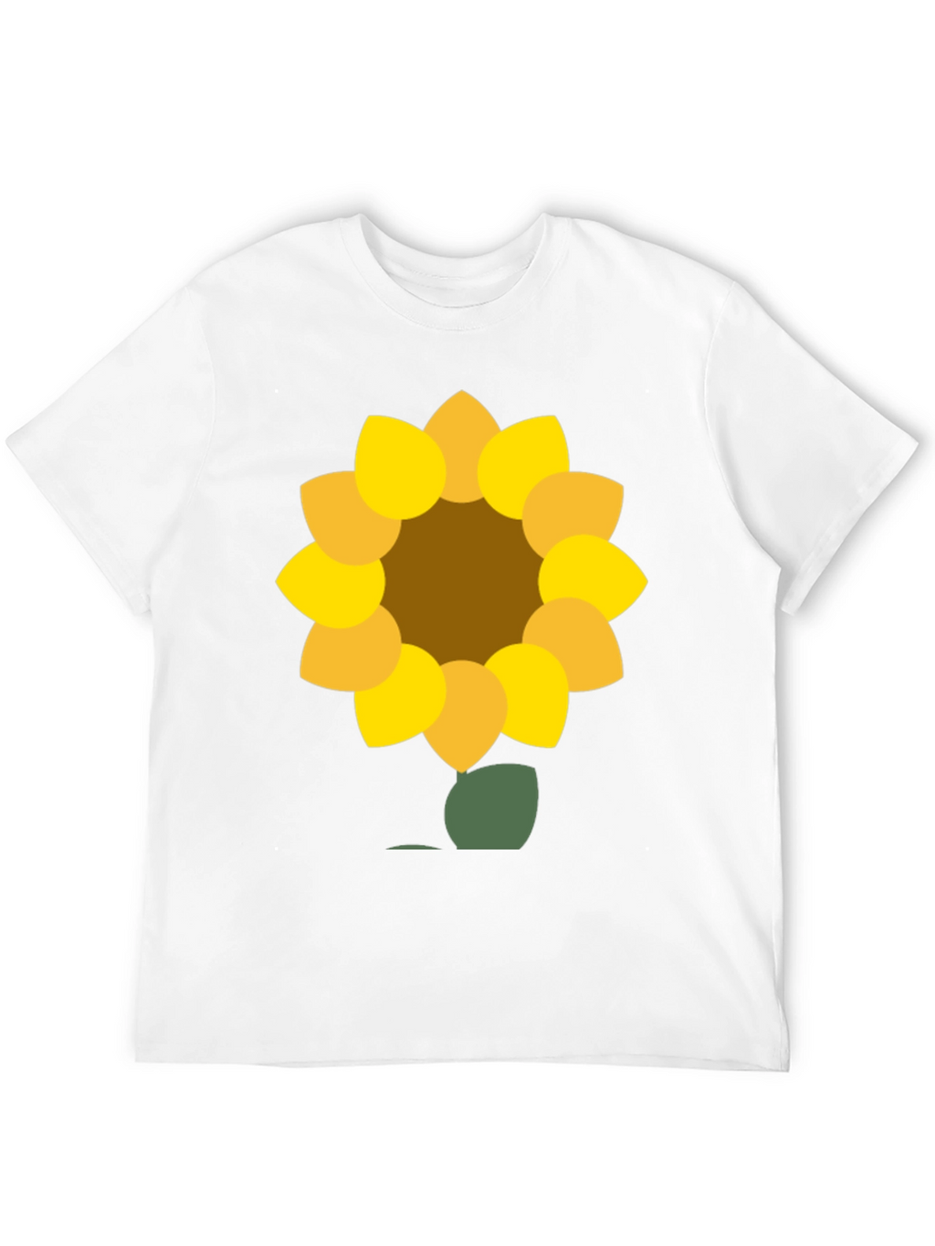 Sunflower Graphic Tee - Black Cotton Blend