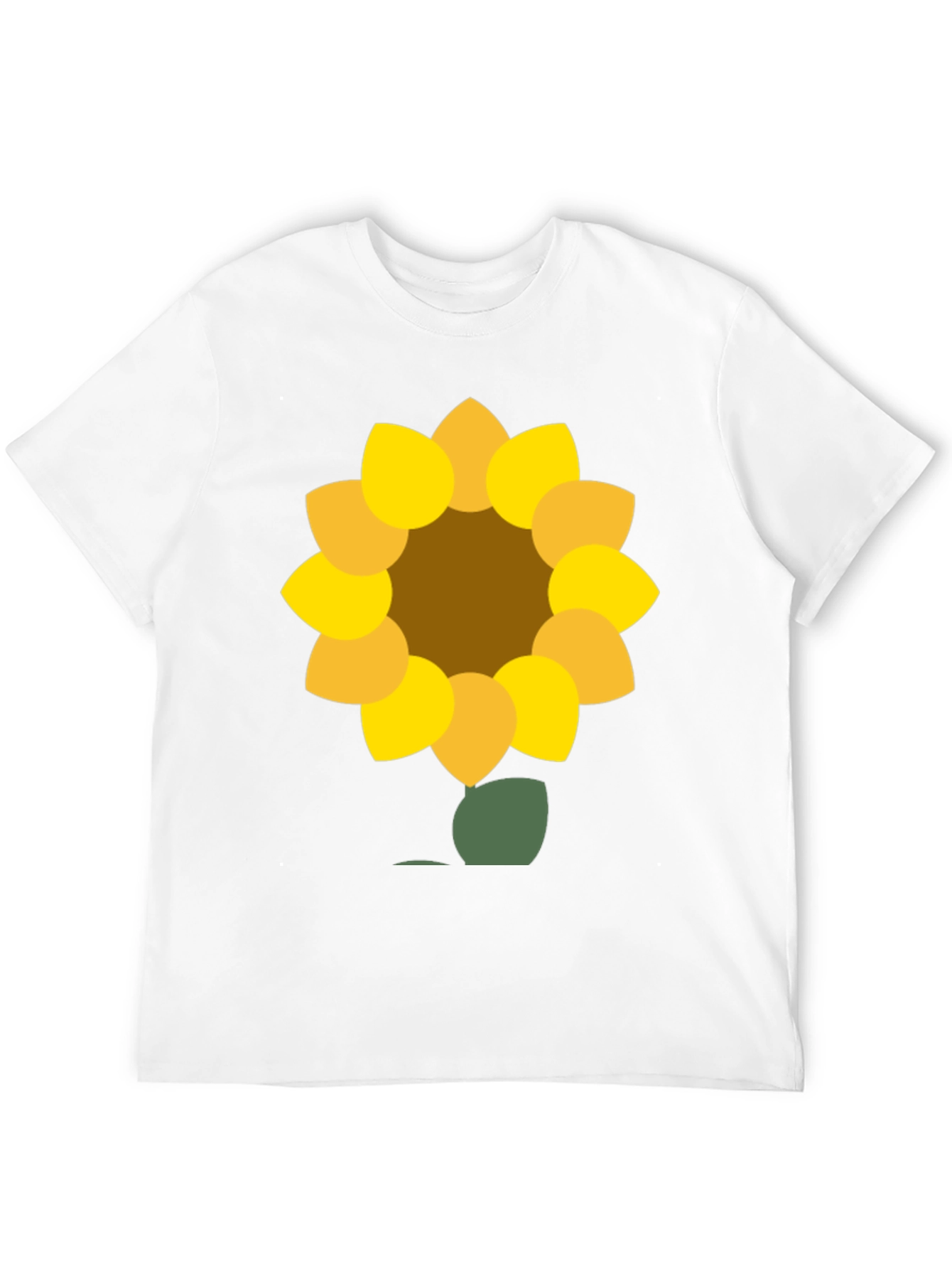 Sunflower Graphic Tee - Black Cotton Blend