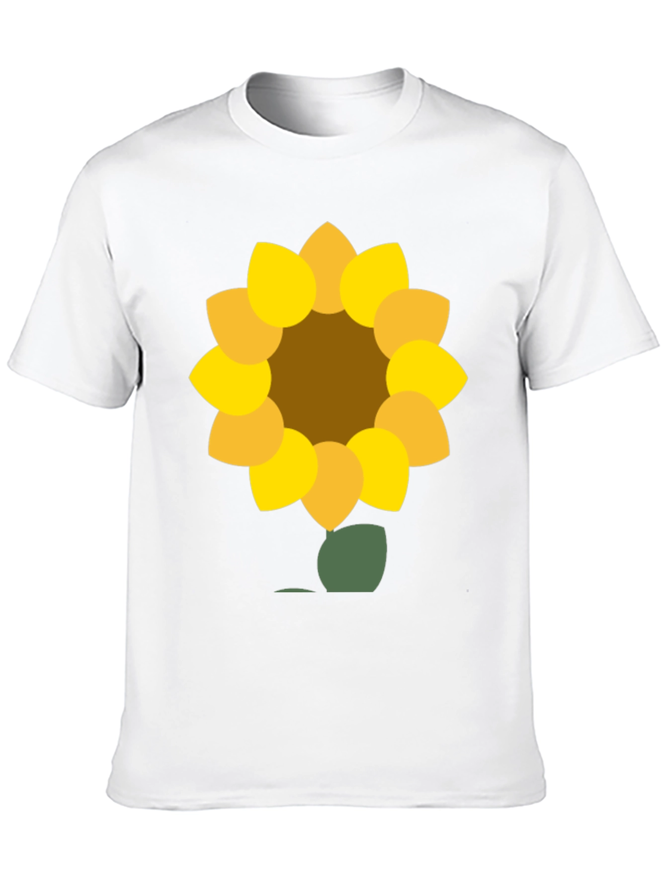 Sunflower Graphic Tee - Black Cotton Blend