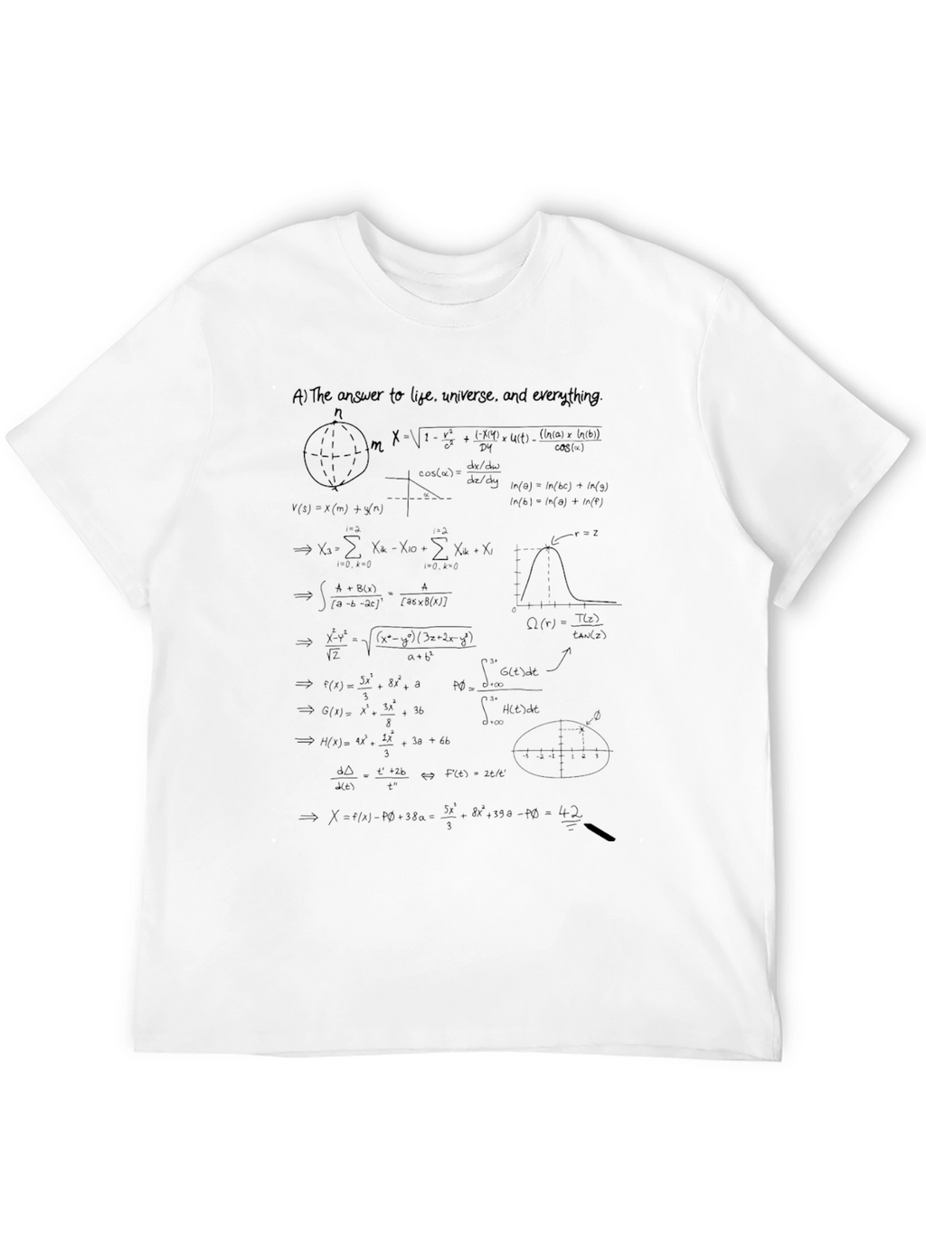 Math Equations Graphic T-Shirt