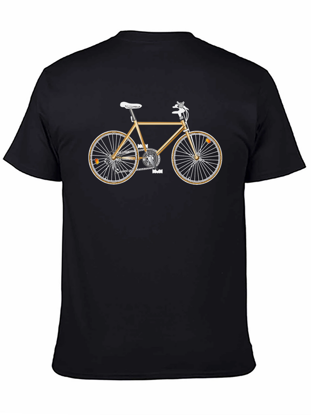 Stylish Bike Graphic Tee - Mens Black T-Shirt