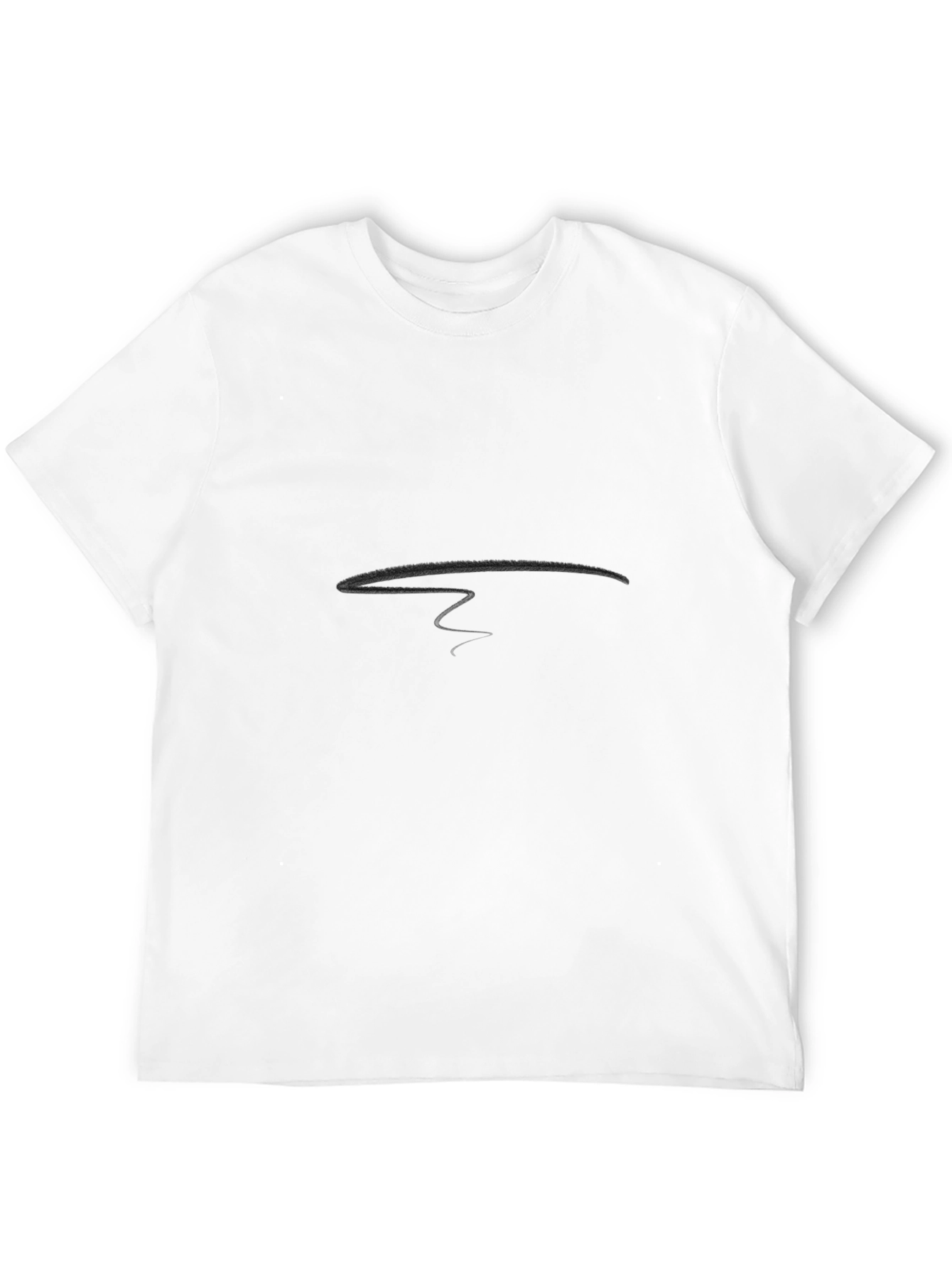 Mens Classic Black Crew Neck T-Shirt