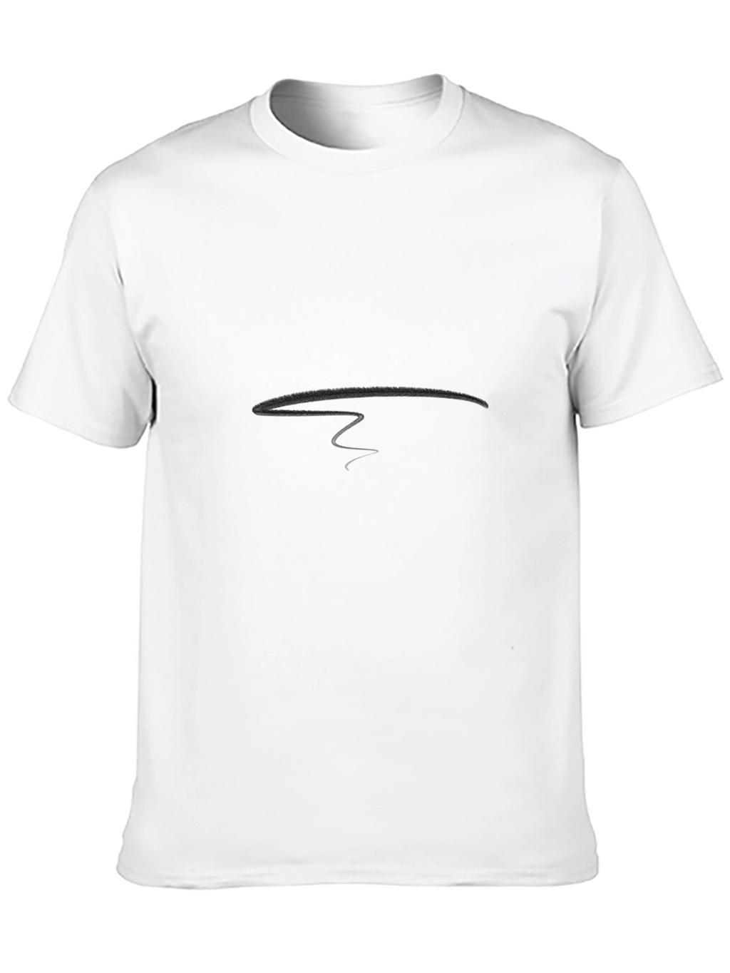 Mens Classic Black Crew Neck T-Shirt