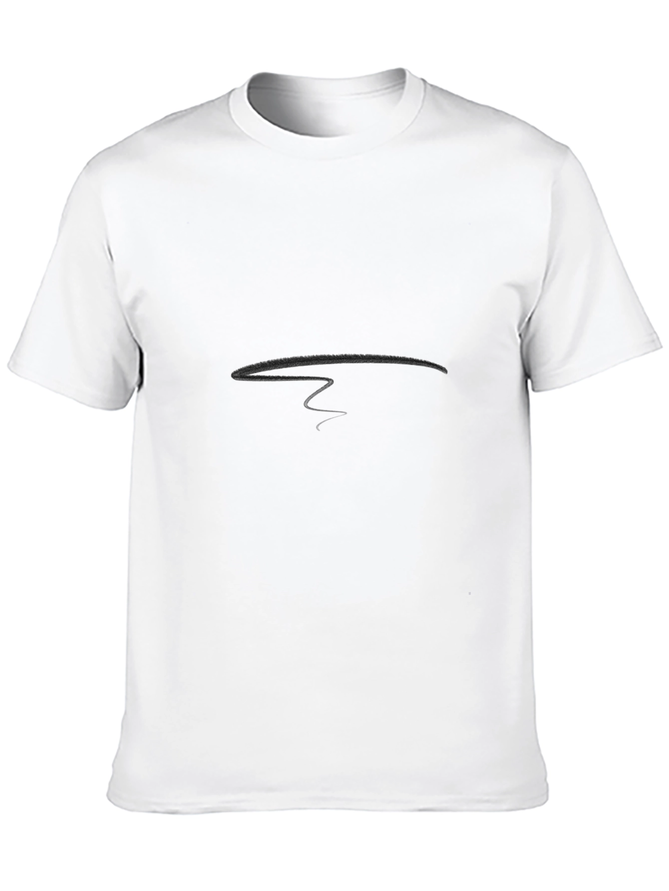Mens Classic Black Crew Neck T-Shirt