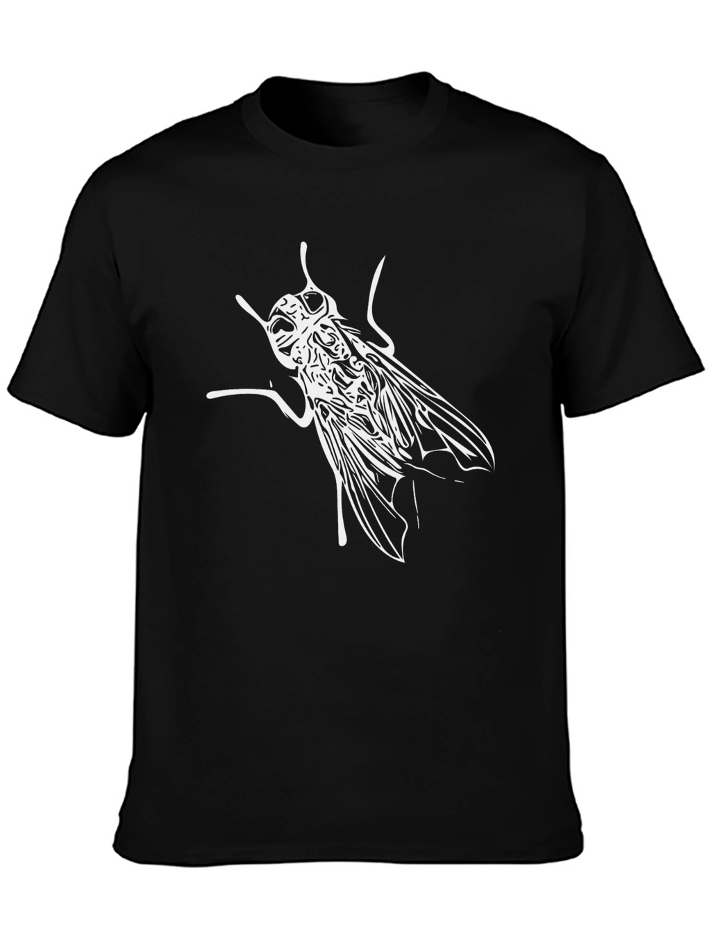 Fly Graphic Tee - Black Cotton Casual Wear