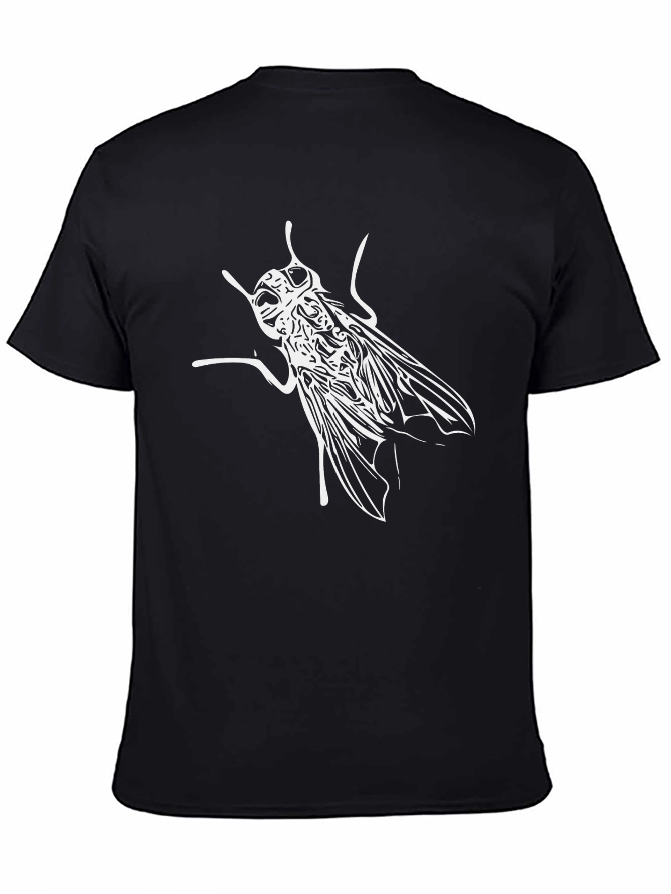 Fly Graphic Tee - Black Cotton Casual Wear