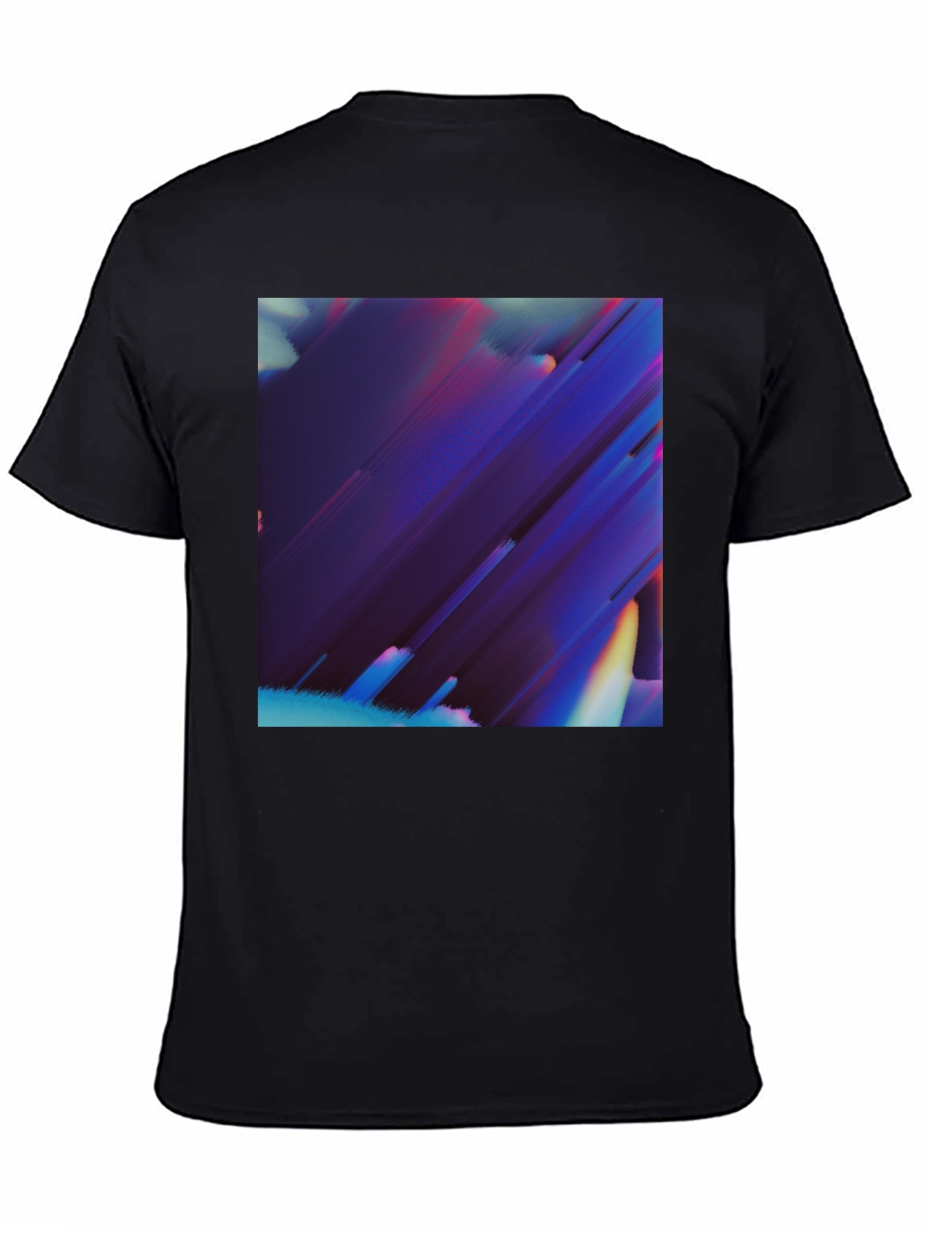 Abstract Art Black T-Shirt Modern Graphic Tee