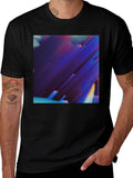 Abstract Art Black T-Shirt Modern Graphic Tee