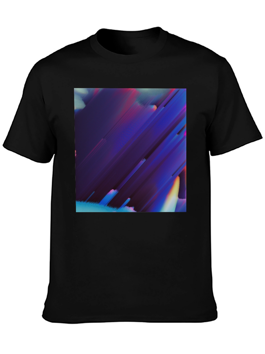 Abstract Art Black T-Shirt Modern Graphic Tee