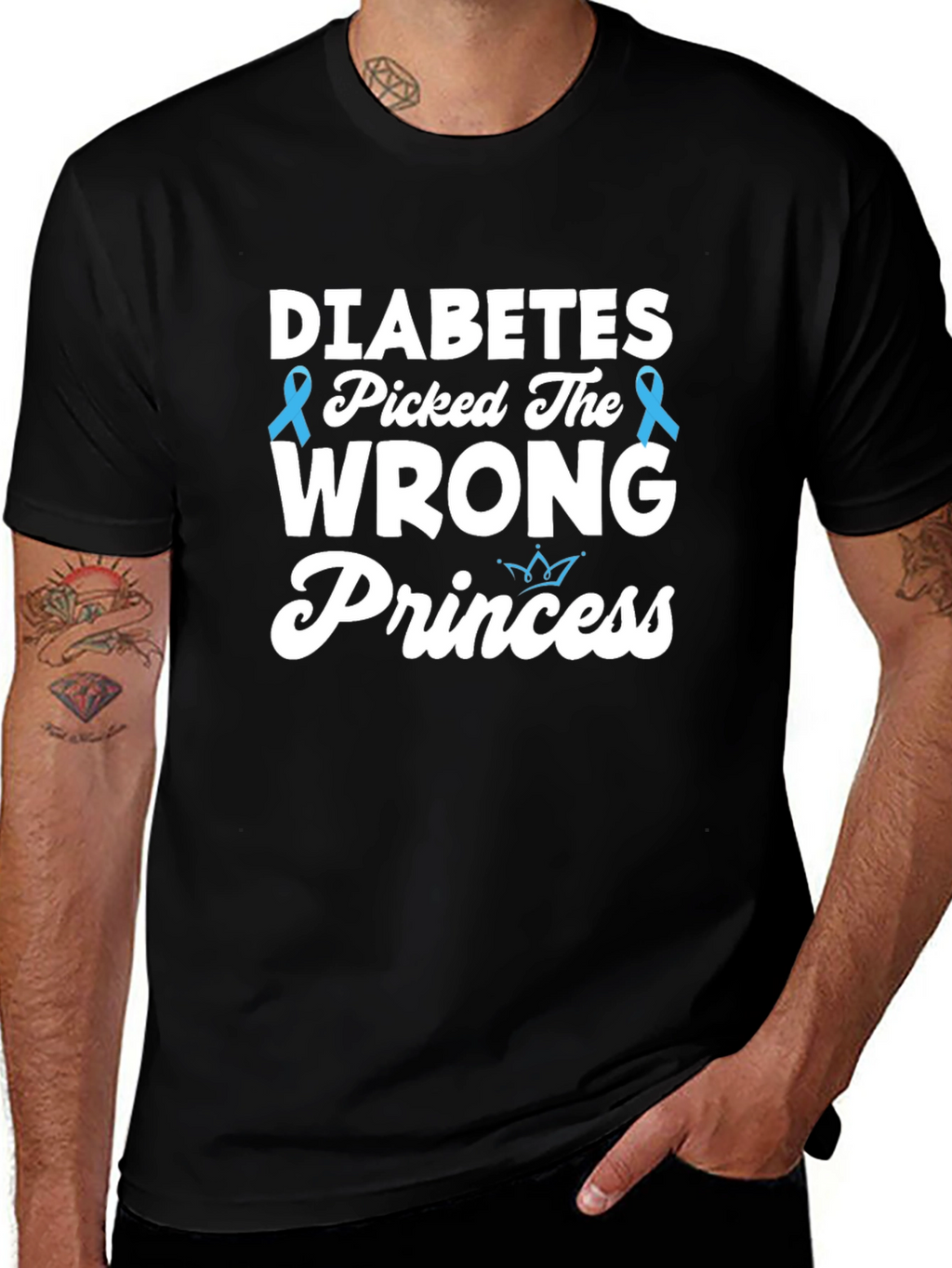 Diabetes Picked The Wrong Princess T-Shirt
