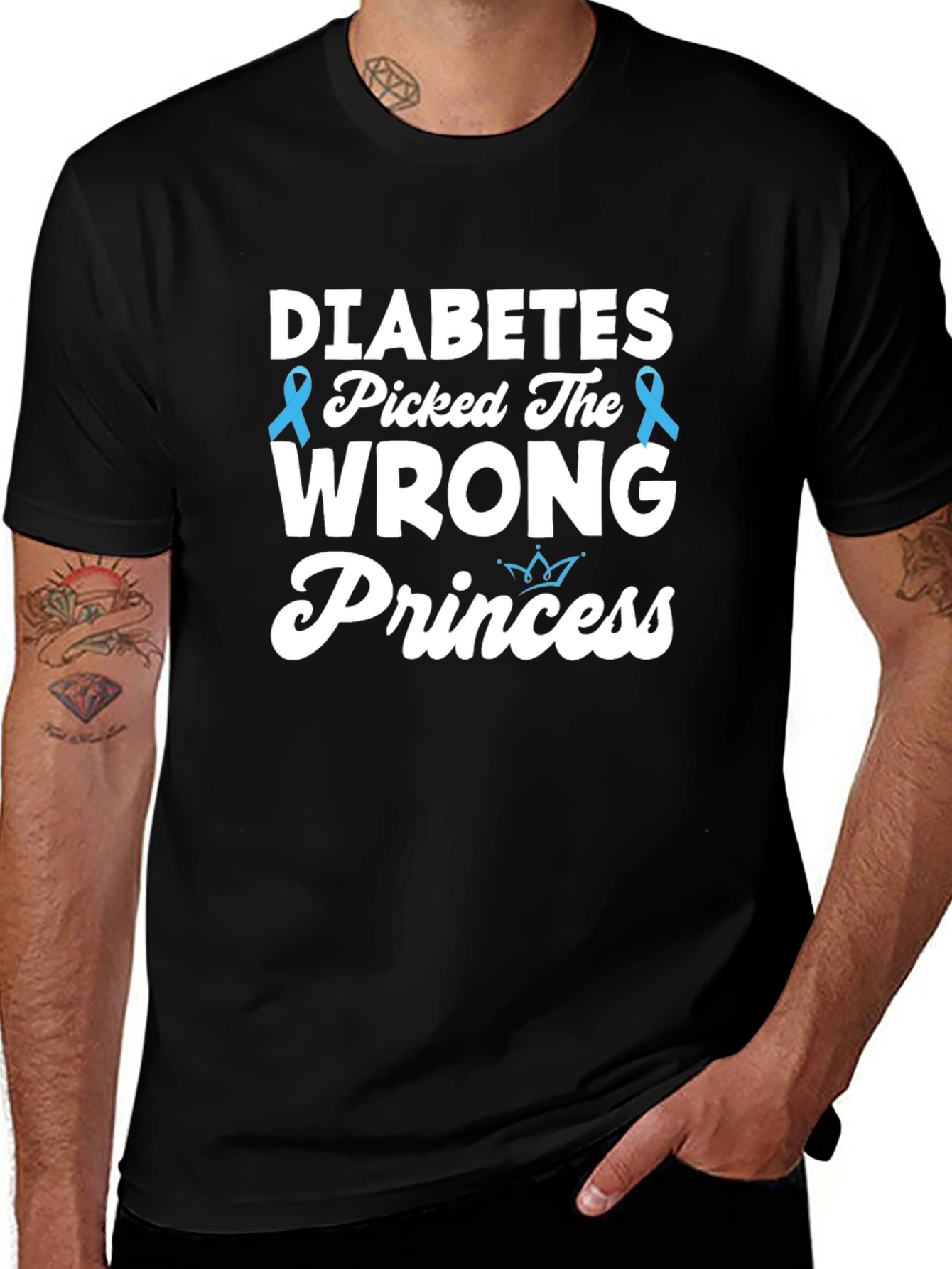 Diabetes Picked The Wrong Princess T-Shirt