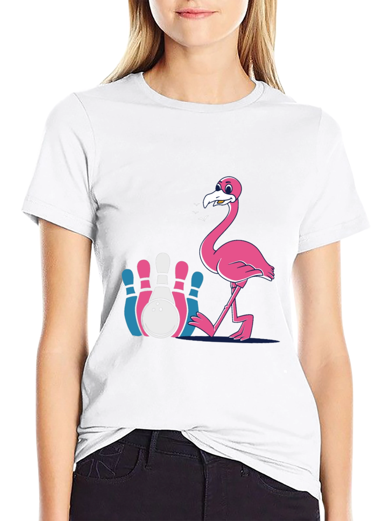 Flamingo Bowling T-Shirt