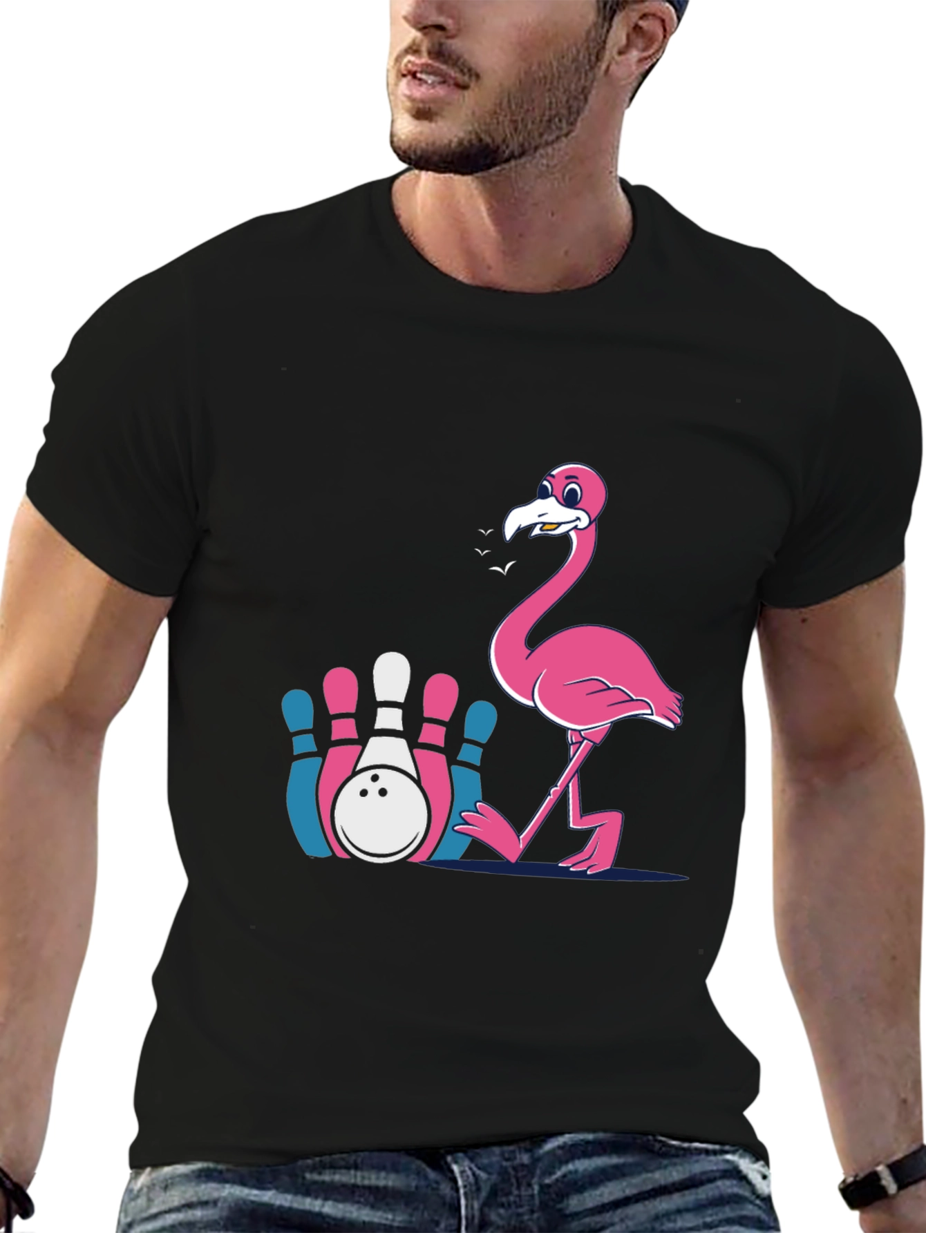 Flamingo Bowling T-Shirt