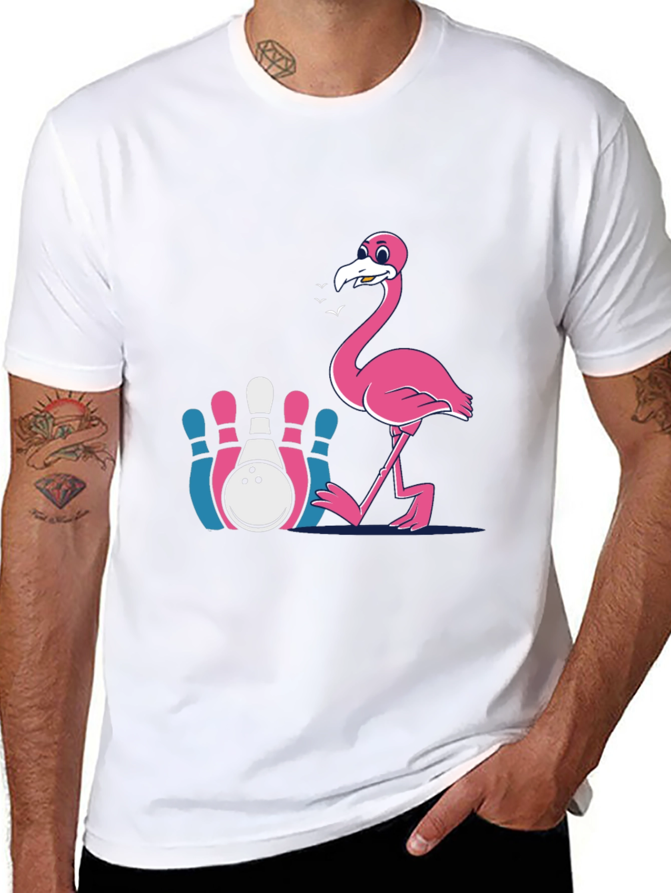 Flamingo Bowling T-Shirt