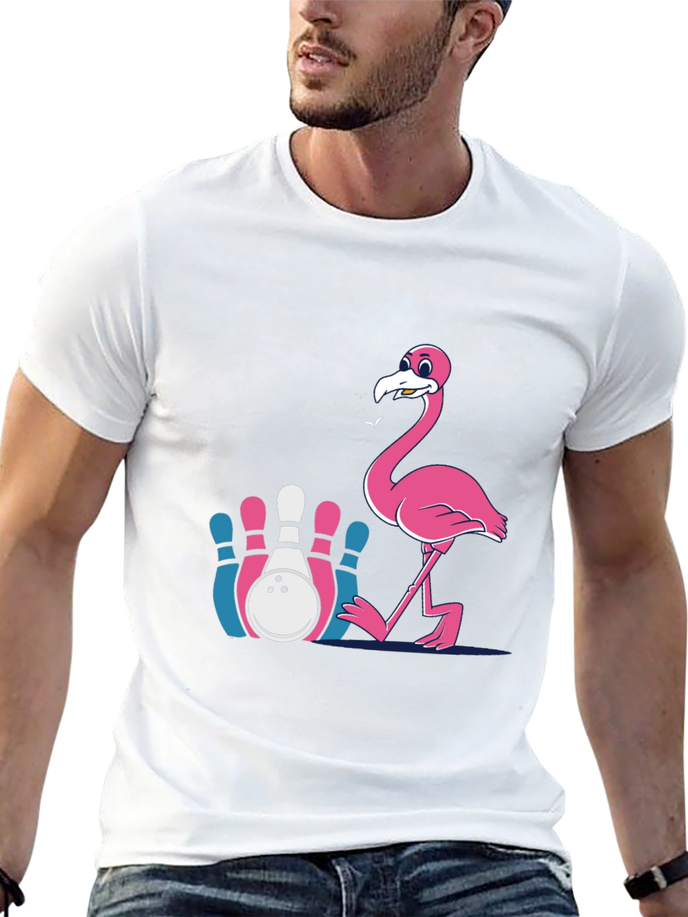 Flamingo Bowling T-Shirt