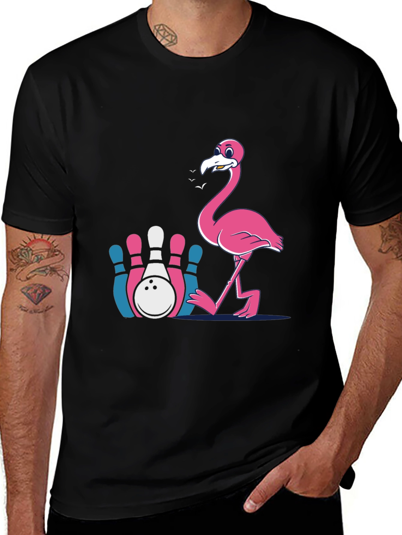 Flamingo Bowling T-Shirt