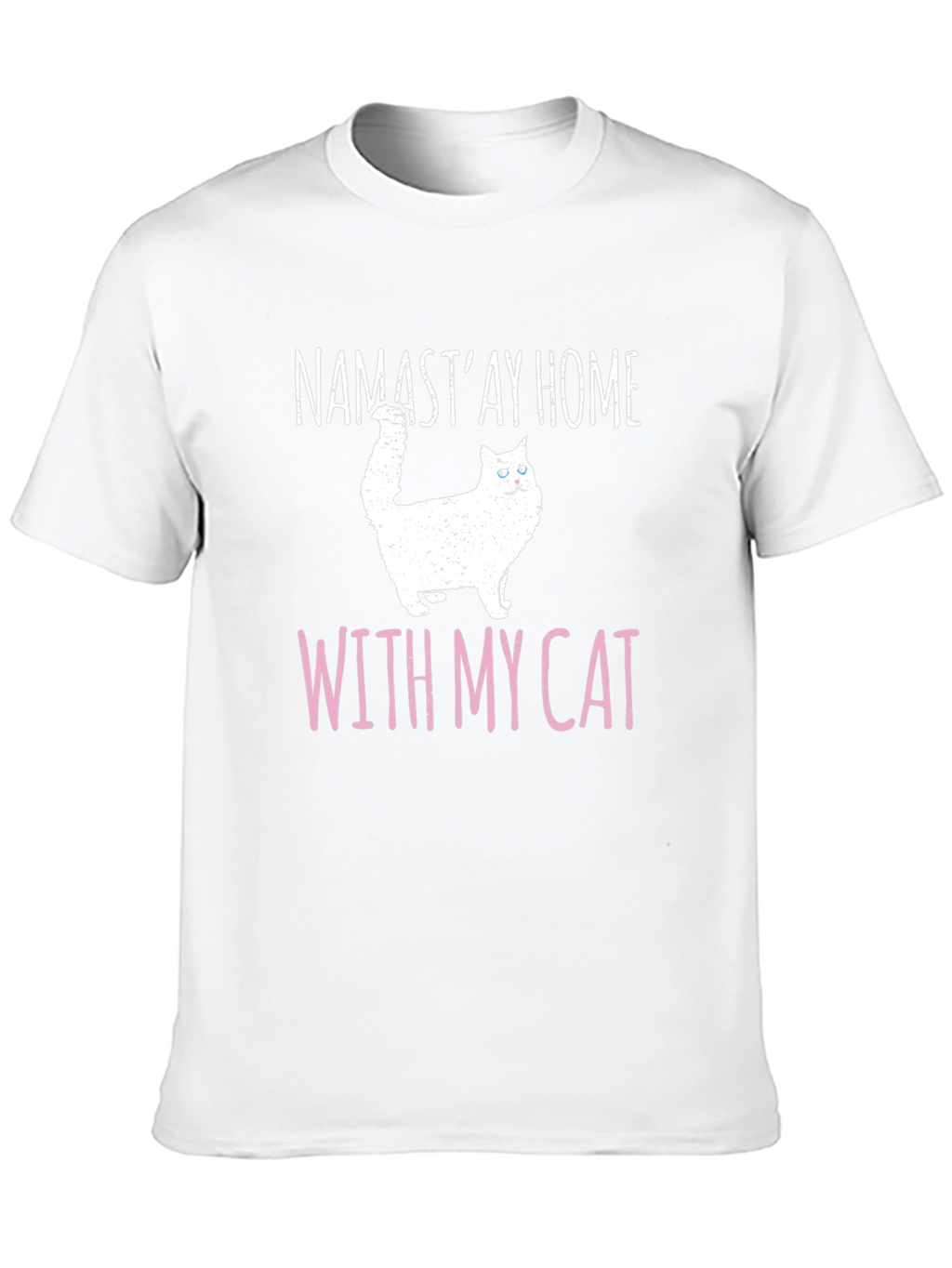 Namastay Home With My Cat T-Shirt