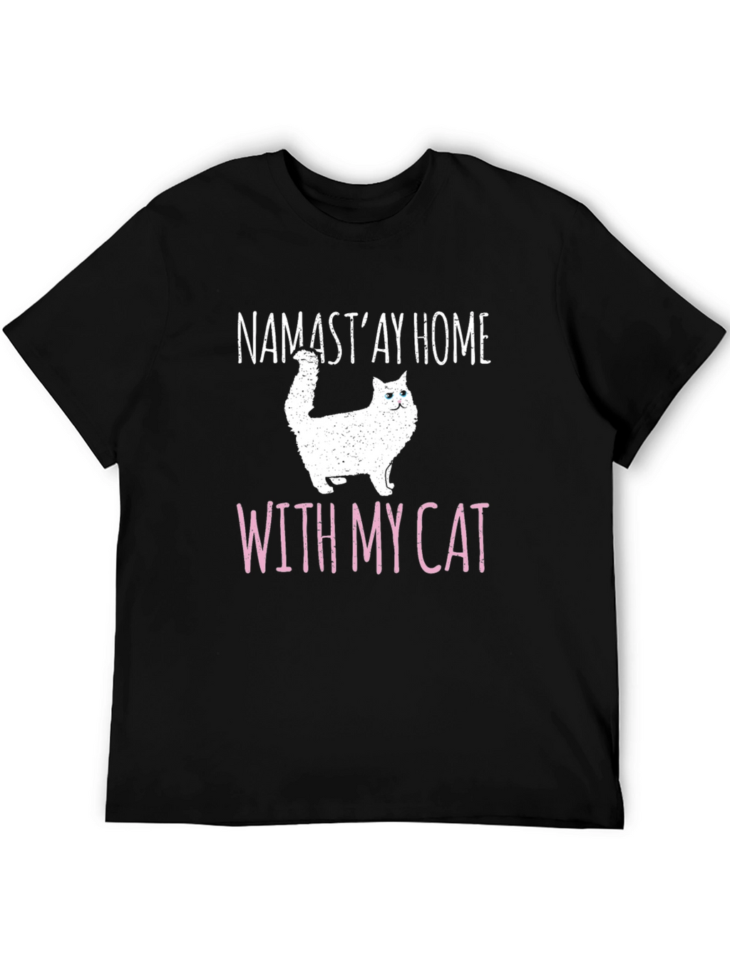 Namastay Home With My Cat T-Shirt