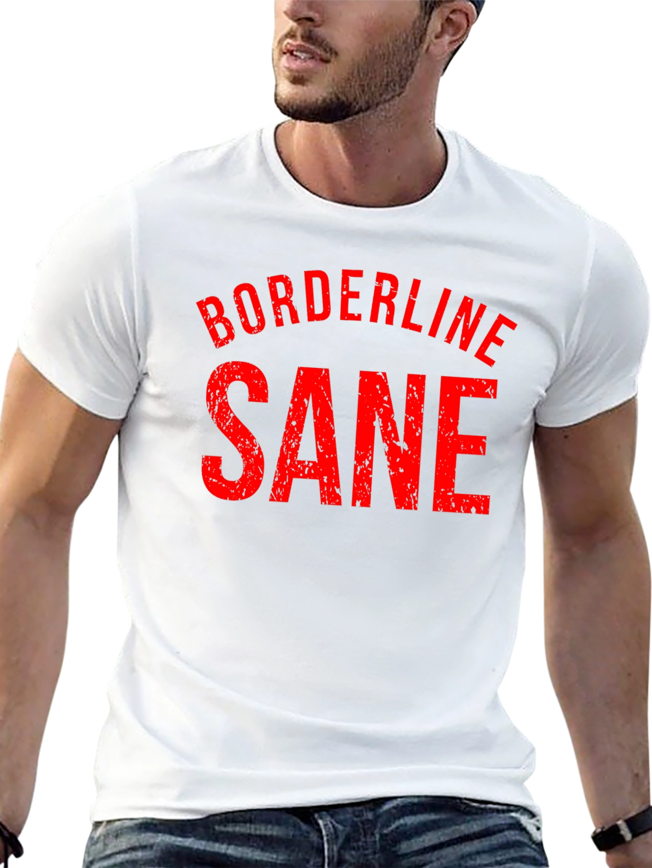 Borderline Sane Graphic T-Shirt - Black