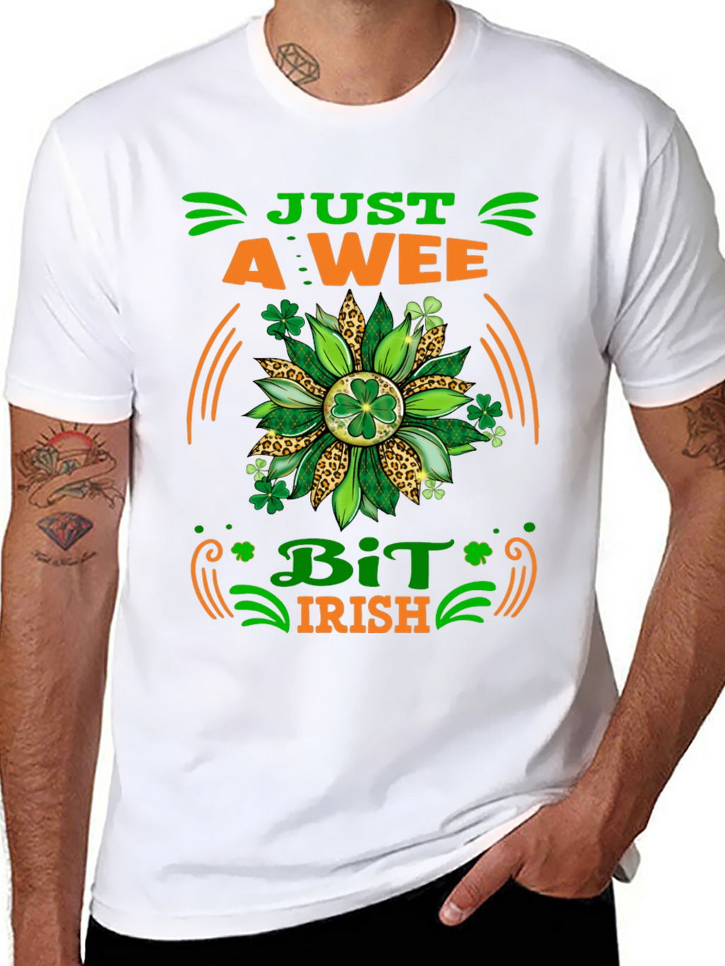 Just A Wee Bit Irish Graphic T-Shirt