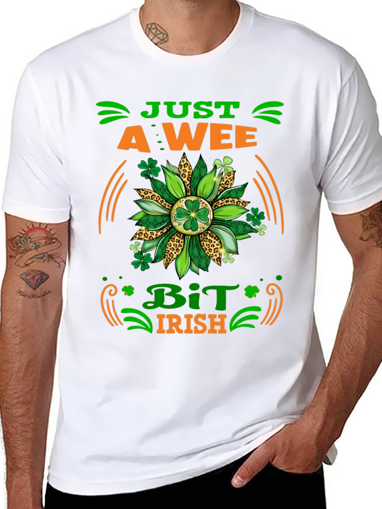 Just A Wee Bit Irish Graphic T-Shirt