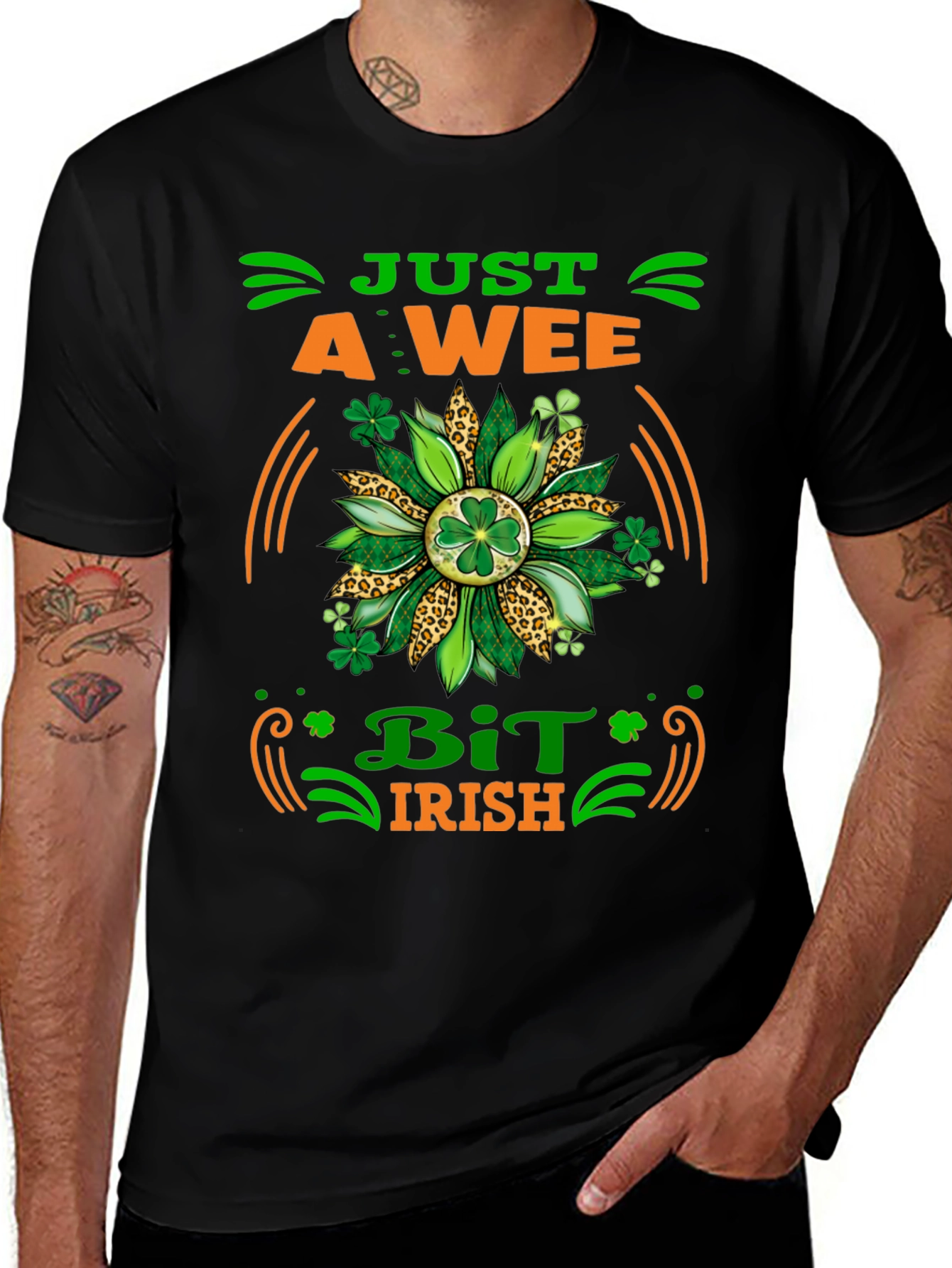 Just A Wee Bit Irish Graphic T-Shirt