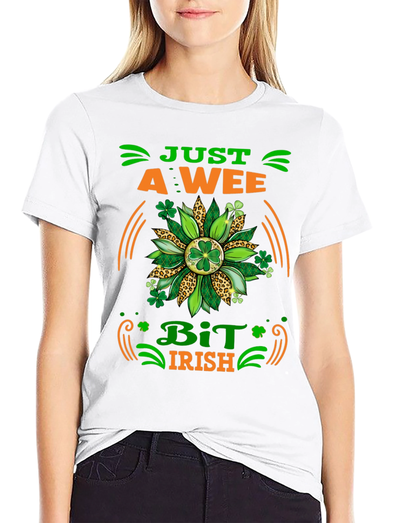 Just A Wee Bit Irish Graphic T-Shirt