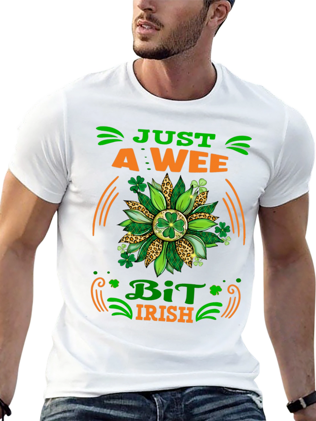 Just A Wee Bit Irish Graphic T-Shirt