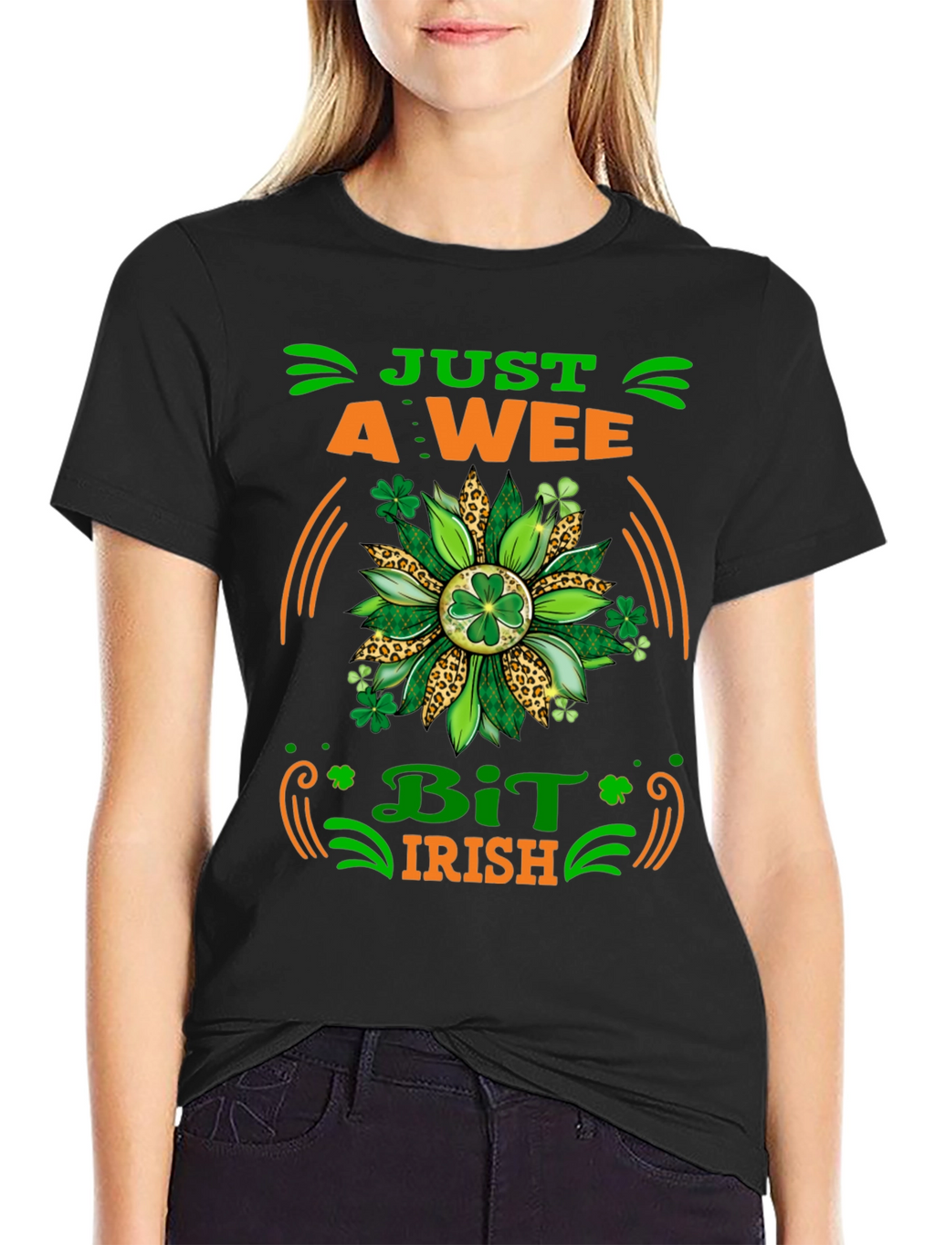 Just A Wee Bit Irish Graphic T-Shirt