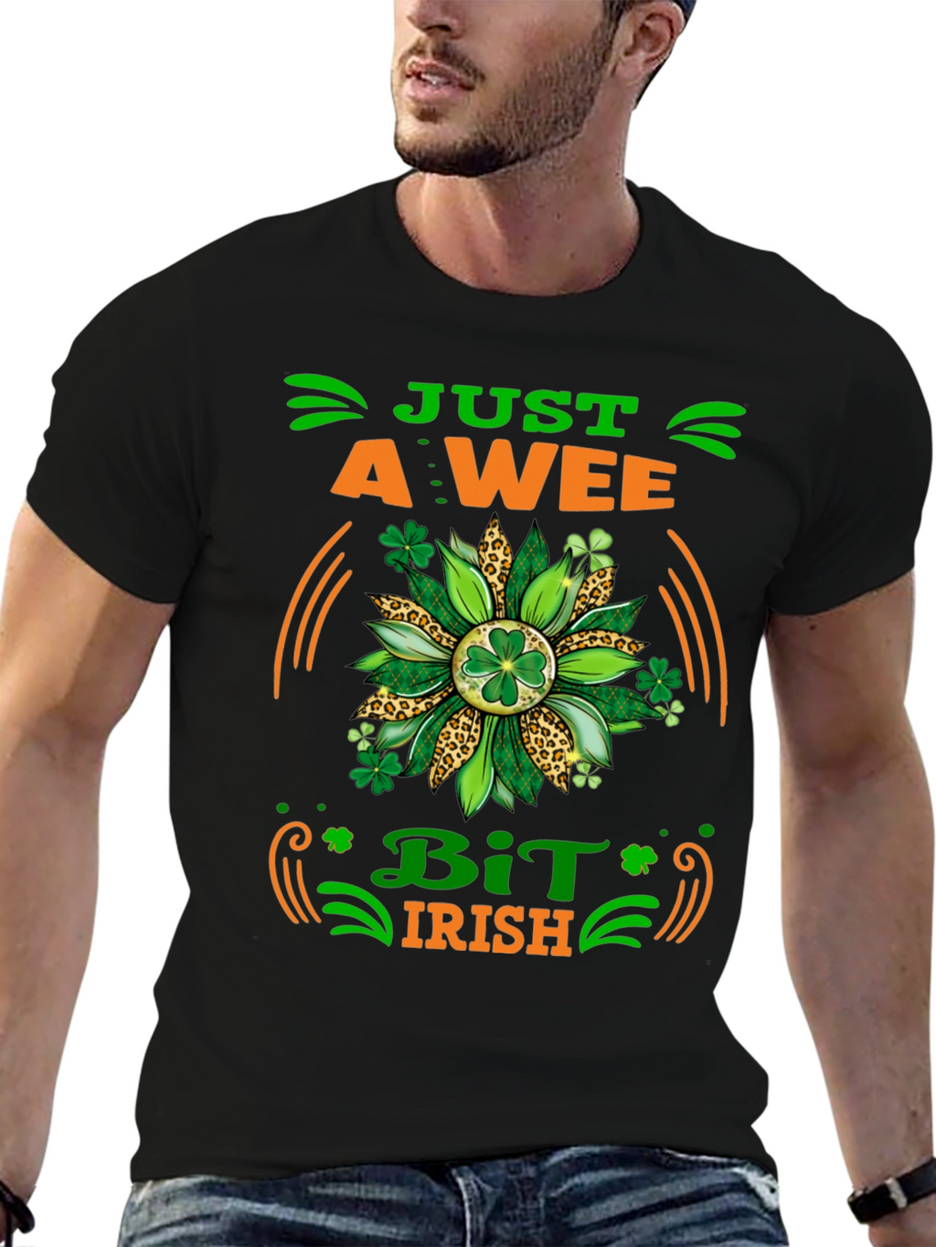 Just A Wee Bit Irish Graphic T-Shirt