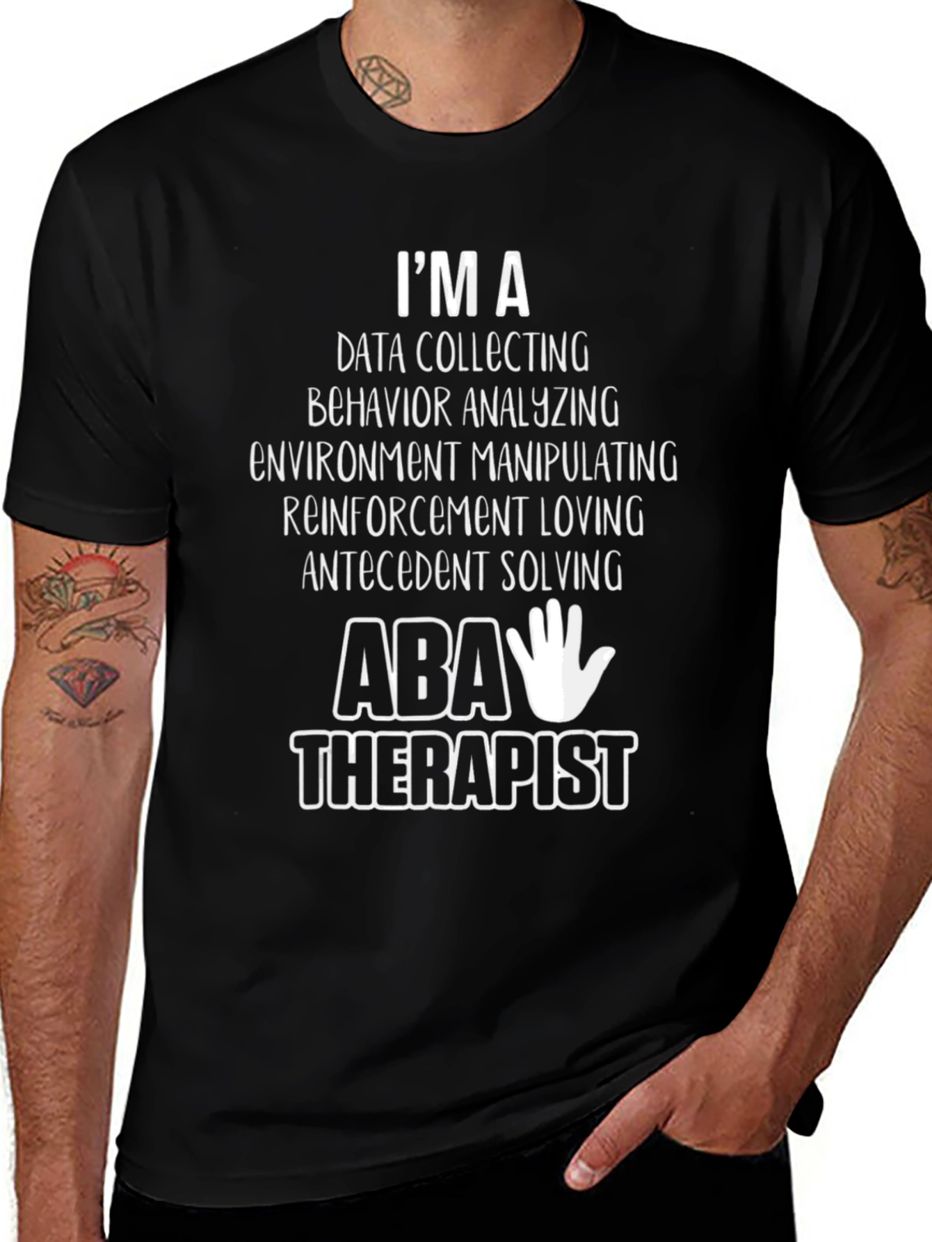ABA Therapist T-Shirt - Data Collecting Behavior Analyzing